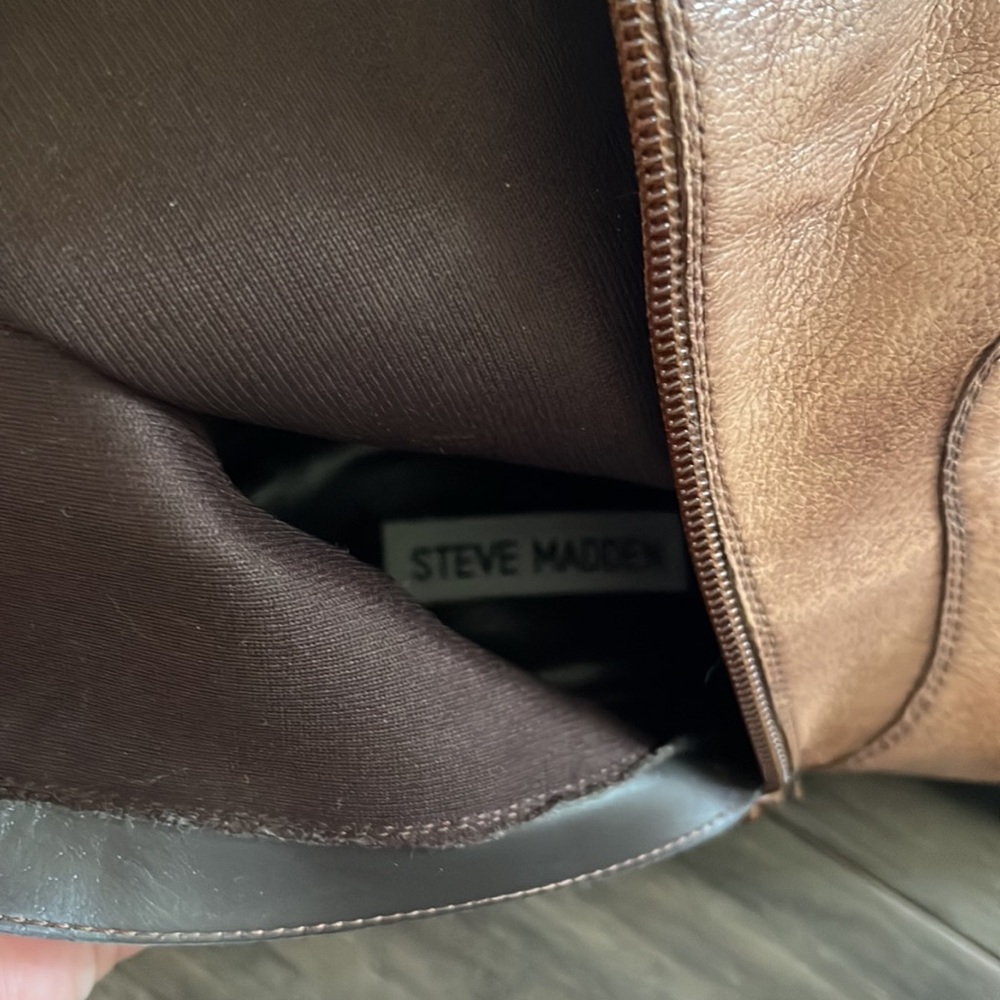 Steve Madden Brown Leather Boots - Picture 7 of 12